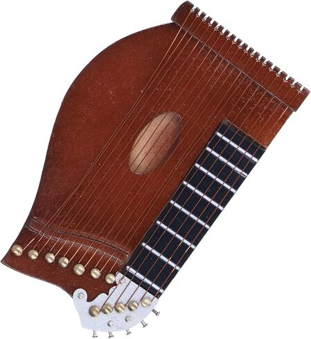 Guzheng Miniature Miniature Wooden Model Glossy Surface for Home Decoration Linden Material in Kuwait