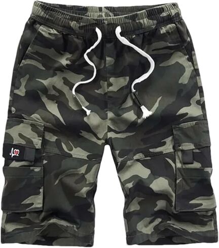 رجل البضائع السراويل الصيف كامو قصيرة الرياضة القطن Sweatpants الرجال Camo1 زائد حجم سراويل للجري in Kuwait