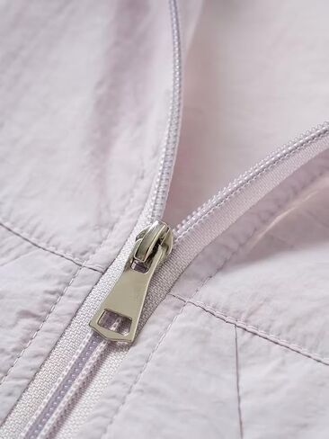 Lightweight Hooded Sun Protection Windbreaker Jacket Breathable Zip Up Short Summer Jacket Casual Outdoor Travel Hiking Running Coat for Women L Size in Saudi Arabia