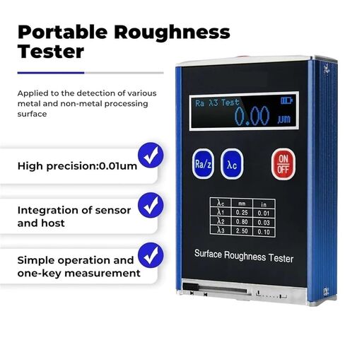 Surface Roughness Tester, GSR710 Pocket Surface Roughness Tester Portable High Precision Digital Gauge Ra/Rz/Rq/Rt Handheld Quality Inspection in Kuwait