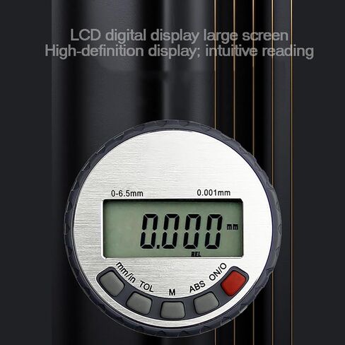 Surface Roughness Tester, Digital Surface Profile Gauge with USB Data Output - 0-6.5/12.7/25/50mm, 0.001mm Resolution, Roughness Tester, for Sandblasting, Grinding & Coating Inspection in Kuwait