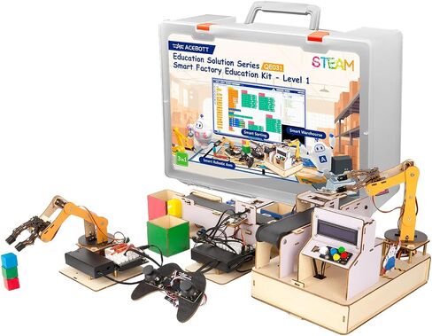 Robotics for Kids Ages 8-12, ACEBOTT Smart Robot Arm Car Kit with 5DOF, STEM Toys for Boys Age 8-12, ESP32 Arduino/Python Coding, App & Remote Control, STEM Gift for Teens & Adults in Kuwait