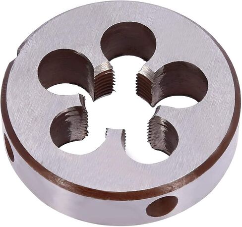 M14 x 1mm HSS متري مجموعة الصنبور والقالب الخيط والخيط المستدير يموت اليد اليمنى HSS تفتق لهجة فضية (2 قطعة) in Kuwait