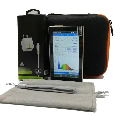 HPCS320D Handheld LED Spectrometer illuminance Meter 380-780nm 3.5 inch LCD CCT Lux-Ra Testing in Kuwait