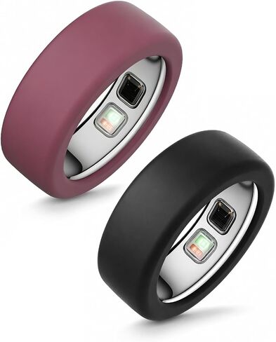 6 عبوات من حافظات السيليكون لـ Oura Ring 5، غطاء حلقة ناعمة مضادة للخدش، حماية خفيفة الوزن للاستخدام اليومي واللياقة البدنية، مقاس M (مقاس 10-13) أسود + أبيض + وردي + أحمر + أزرق + أخضر in Kuwait