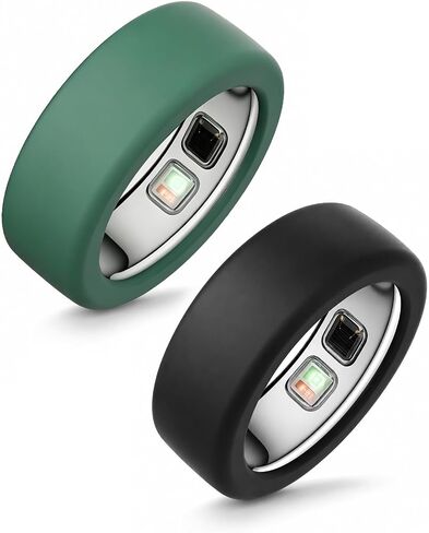 6 عبوات من حافظات السيليكون لـ Oura Ring 5، غطاء حلقة ناعمة مضادة للخدش، حماية خفيفة الوزن للاستخدام اليومي واللياقة البدنية، مقاس M (مقاس 10-13) أسود + أبيض + وردي + أحمر + أزرق + أخضر in Kuwait
