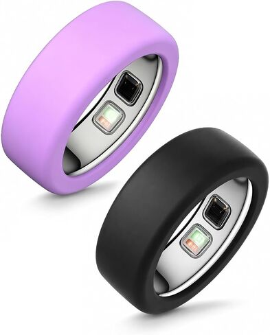 6 عبوات من حافظات السيليكون لـ Oura Ring 5، غطاء حلقة ناعمة مضادة للخدش، حماية خفيفة الوزن للاستخدام اليومي واللياقة البدنية، مقاس M (مقاس 10-13) أسود + أبيض + وردي + أحمر + أزرق + أخضر in Kuwait