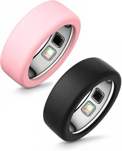 6 عبوات من حافظات السيليكون لـ Oura Ring 5، غطاء حلقة ناعمة مضادة للخدش، حماية خفيفة الوزن للاستخدام اليومي واللياقة البدنية، مقاس M (مقاس 10-13) أسود + أبيض + وردي + أحمر + أزرق + أخضر in Kuwait