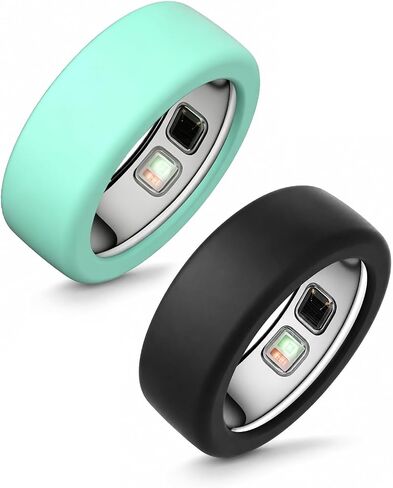 6 عبوات من حافظات السيليكون لـ Oura Ring 5، غطاء حلقة ناعمة مضادة للخدش، حماية خفيفة الوزن للاستخدام اليومي واللياقة البدنية، مقاس M (مقاس 10-13) أسود + أبيض + وردي + أحمر + أزرق + أخضر in Kuwait