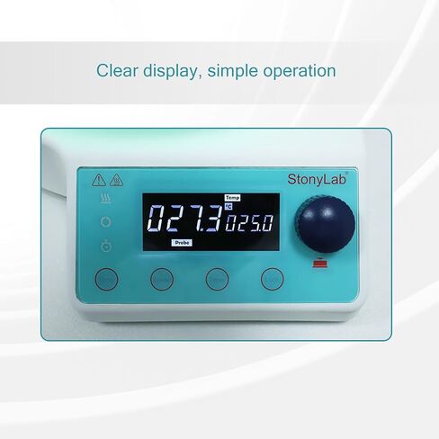 stonylab Smart Stir Water Bath, Magnetic Stirrer with LCD, Temp up to 220°C, 100-1500 RPM, for Laboratory Use, 3 L in Kuwait