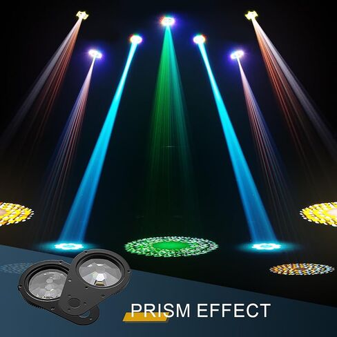 SHEHDS GalaxyJet 300W LED Moving Head Light, Prism Effect, Frost Andcolor Disceffects, 14-Slot GOBO Wheel, DMX512 for Party, KTV, School, Stage Show in Kuwait