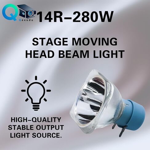 لمبة بديلة لمصابيح الرأس المتحركة 14R 280W - متوافقة مع تركيبات 14R 280W، مثالية للحفلات الموسيقية وحفلات الزفاف والحانات والمزيد in Kuwait
