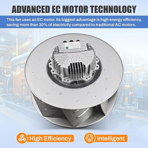 R3G560-AH23-01 مروحة تبريد 380/480 فولت 4.6 أمبير 3000 وات 1520 دورة في الدقيقة EC مروحة طرد مركزي IP54 لتنقية تكييف الهواء وتبديد الحرارة استبدال المروحة # R3G560AH2301 in Kuwait