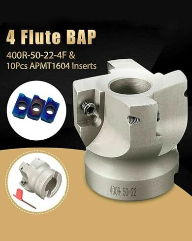 27pcs 5/8 Grooving Holders and 2inch R8-FMB22 Face Mill Arbor and BAP400R 50-22-4T 50mm/1.96" Face Milling Holder with APMT1604PDER Mgmn150 Inserts in Kuwait
