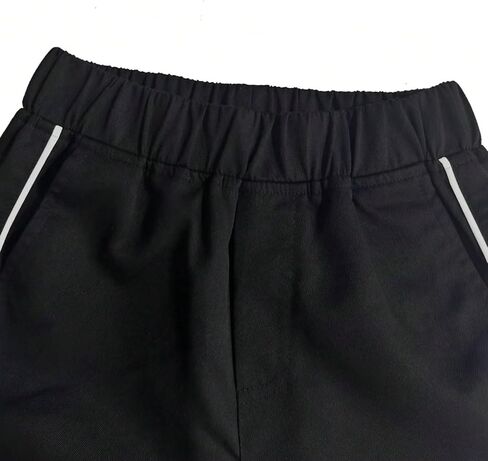 Girls Track Pants, Elastic Waist Wide Leg Jogger Pants with Contrast Side Stripes for Teens in Kuwait