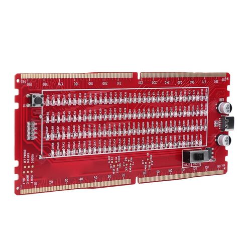 بطاقة اختبار ذاكرة الوصول العشوائي Vikye DDR5 RAM، أداة تشخيص اللوحة الأم لخادم سطح المكتب مزود طاقة مزدوج، مع ضوء LED، لإصلاح الكمبيوتر in Kuwait