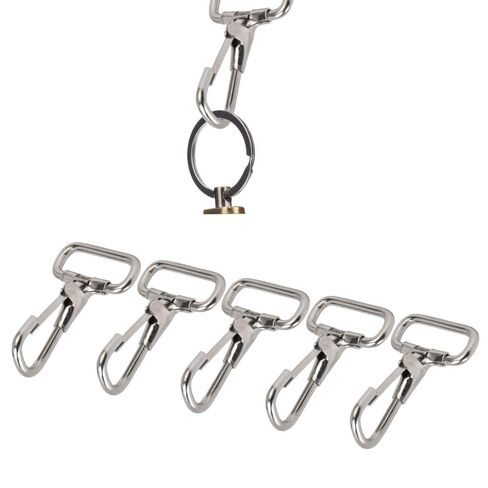 5Pcs 304 Stainless Steel Top Snap Hooks, 28mm Quick Release Snap Hook Boat Shackles Spring Clips for 1" Straps in Kuwait