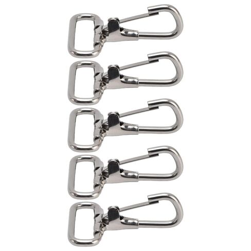 5Pcs 304 Stainless Steel Top Snap Hooks, 28mm Quick Release Snap Hook Boat Shackles Spring Clips for 1" Straps in Kuwait