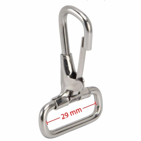 5Pcs 304 Stainless Steel Top Snap Hooks, 28mm Quick Release Snap Hook Boat Shackles Spring Clips for 1" Straps in Kuwait