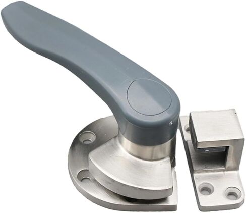 Fenteer Oven Door Handle Commercial Door Lock Stainless Steel Industrial Freezer Handle Rustproof Construction Machinery Lock Suitable for restaurant, Steel for Left in Kuwait
