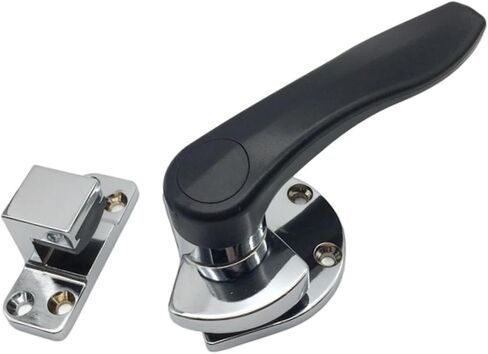 Fenteer Oven Door Handle Commercial Door Lock Stainless Steel Industrial Freezer Handle Rustproof Construction Machinery Lock Suitable for restaurant, Steel for Left in Kuwait