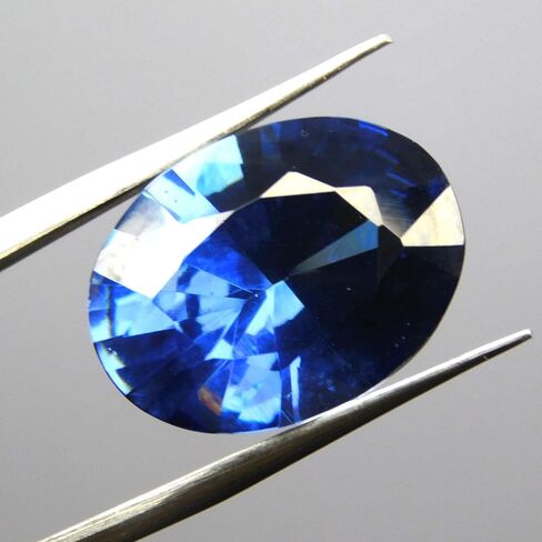 Blue Sapphire Oval Cut CERTIFIED 11.15 Ct Natural Loose Gemstone Ring Making in Kuwait