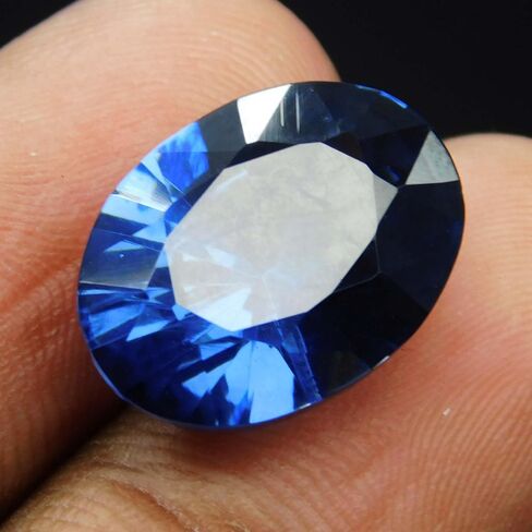 Blue Sapphire Oval Cut CERTIFIED 11.15 Ct Natural Loose Gemstone Ring Making in Kuwait