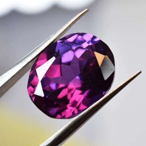10 Ct Natural CERTIFIED Alexandrite Loose Gemstone Color Change Oval Ring Size in Kuwait