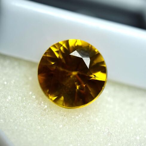 Most Expensive CERTIFIED 19.10 Ct NATURAL Topaz Gemstone Orange Round Shape in Kuwait
