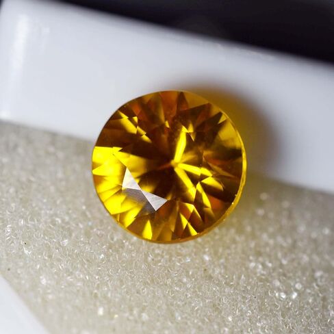 Most Expensive CERTIFIED 19.10 Ct NATURAL Topaz Gemstone Orange Round Shape in Kuwait