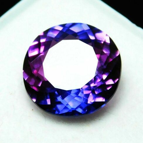 5 to 7 Ct Natural PURPLE Tanzanite CERTIFIED Round Cut Loose Gemstone Ring Size in Kuwait