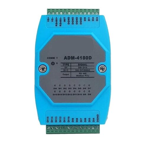 ADM-4180D 16DI Isolated Digital / 16-Channel Switching Acquisition Module MODBUS-RTU RS485 Communication in Kuwait