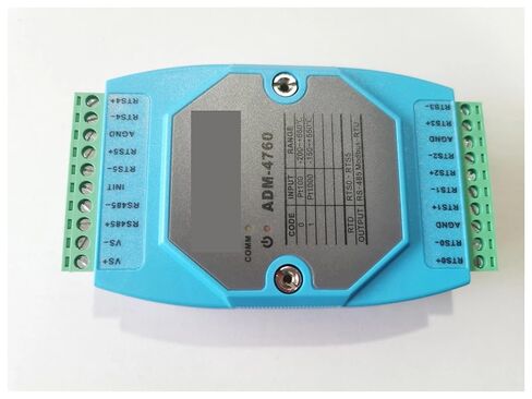 وحدة اكتساب درجة الحرارة بـ 6 قنوات Pt1000 إلى بروتوكول RS485 MODBUS RTU ADM-4760 in Kuwait