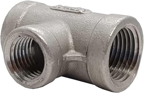 AF Hydro الفولاذ المقاوم للصدأ SS316 تقليل تركيب الأنابيب المحملة، 1 1/4 بوصة NPT × 1 1/4 بوصة NPT × 1/2 بوصة NPT خيط أنثى، تصنيف الضغط حتى 150 رطل لكل بوصة مربعة، محول موصل مخفض فئة 150 in Kuwait
