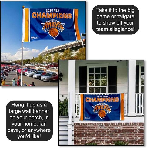 New York Knicks NBA Champions 2026 Banner Flag in Kuwait