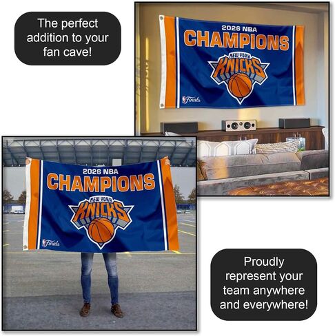 New York Knicks NBA Champions 2026 Banner Flag in Kuwait
