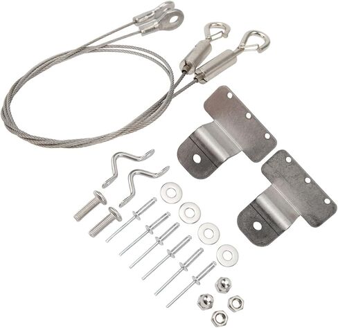 Keenso RV Hatch Door Lanyard Cable, 304 Stainless Steel Pull Rope with Adjustable Length for RV Yacht Hatch Door, 2 Pack in Kuwait