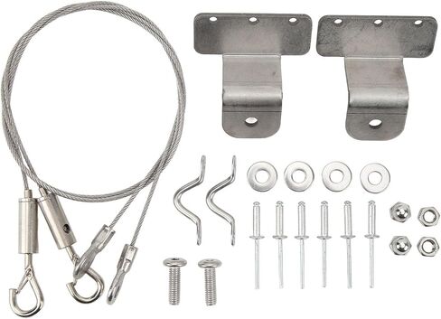 Keenso RV Hatch Door Lanyard Cable, 304 Stainless Steel Pull Rope with Adjustable Length for RV Yacht Hatch Door, 2 Pack in Kuwait