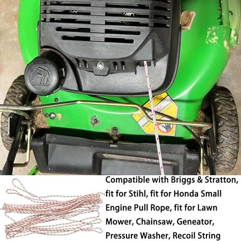 5.0mm 40ft Recoil Starter Pull Rope Compatible with MTD, fit for Cub Cadet, Compatible with Troy-Bilt, Compatible with Honda Lawn Mower, Trimmer, Chainsaw, Nylon Starter Pull Rope in Kuwait