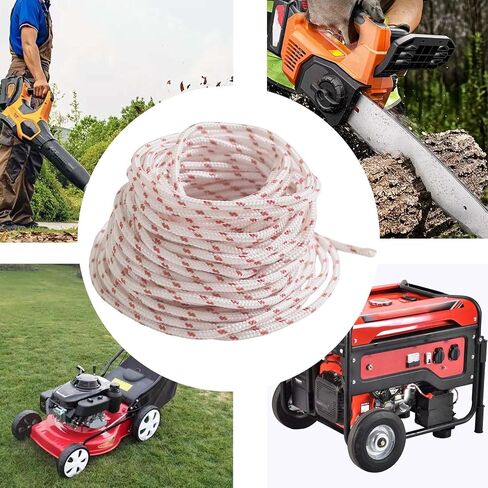 5.0mm 40ft Recoil Starter Pull Rope Compatible with MTD, fit for Cub Cadet, Compatible with Troy-Bilt, Compatible with Honda Lawn Mower, Trimmer, Chainsaw, Nylon Starter Pull Rope in Kuwait
