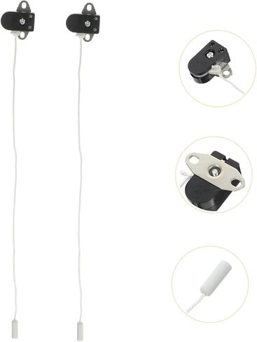 2pcs Bathroom Light Pull Cord Switch Easy Install Wall Lamp Pull for Desk Wall Lamps and Reliable Chain Ce Certified Black in Kuwait