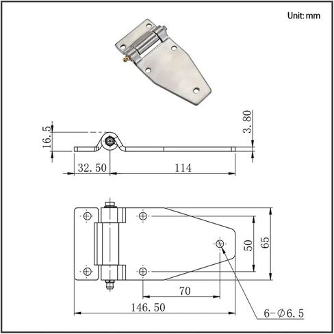 304 Stainless Steel Small Removable Hinges for Industrial Equipment Cabinet Doors Bearings 1Pcs in Kuwait