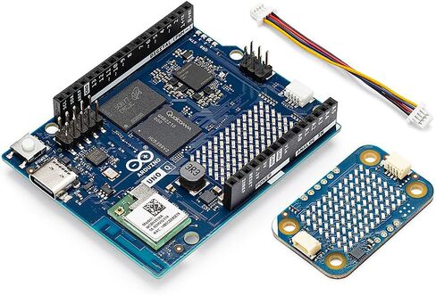 Arduino UNO Q 4GB + Modulino LED Matrix - Plug‑and‑Play Qwiic LED Matrix Bundle for AI, IoT, Robotics & Prototyping | Linux + Arduino | No‑Solder Modular Expansion in Saudi Arabia