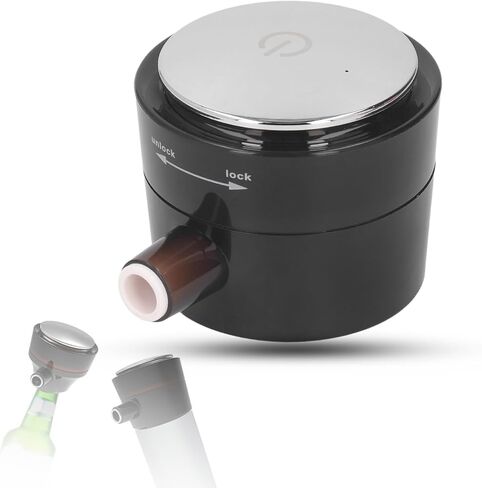 HERCHR Bottled Beer, One Button Operation Portable Beer Foamer Dispenser Mini Beer Foam Maker Battery Powered Quick Foaming for Bottled Beer in Kuwait