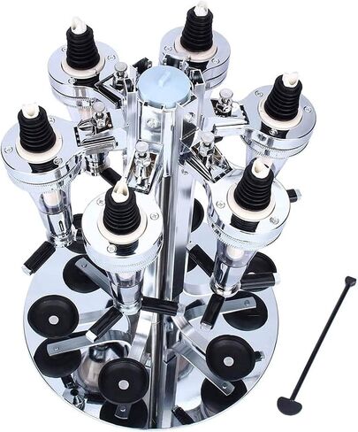 6 Bottle Liquor Dispenser, Revolving Dispenser for Alcohol, Whiskey Wine Dispenser, Bar Accessories for the Home Bar Set in Kuwait