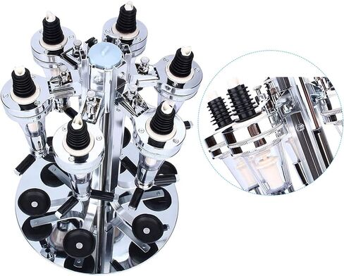 6 Bottle Liquor Dispenser, Revolving Dispenser for Alcohol, Whiskey Wine Dispenser, Bar Accessories for the Home Bar Set in Kuwait