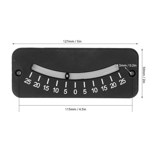 Generic Tube Clinometer Angle Inclinometer Slope Meter -25 to 25 Degree Level Indicator with Adhesive Tape for RV Bed Woodworking Leveling in Kuwait