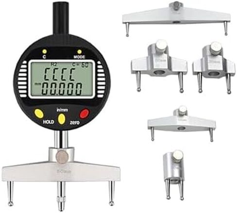 High Precision Digital Radius Gauge, 450-2500mm Measurement Range, 30μm Accuracy, 200mm Jaw, Perfect for Mechanical Parts, Wood Molds & Industrial Applications in Kuwait