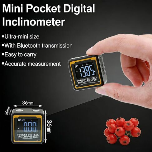 Bluetooth Digital Inclinometer with Magnetic Base, Switchable Modes for Builders in Kuwait