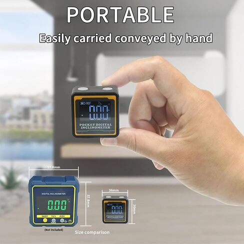 Bluetooth Digital Inclinometer with Magnetic Base, Switchable Modes for Builders in Kuwait